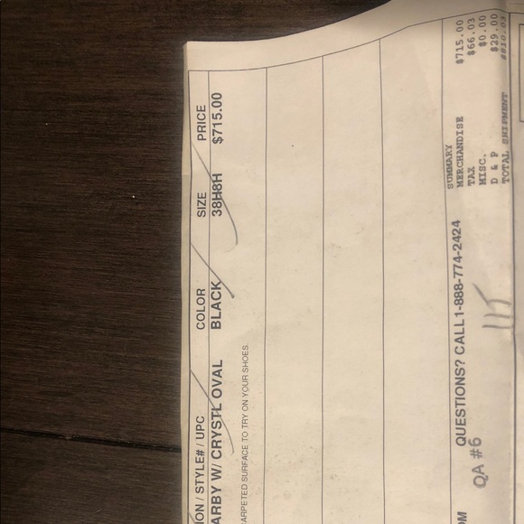 Satin D’Orsay Pumps w/ Crystals — size 38.5 - Picture 6 of 6